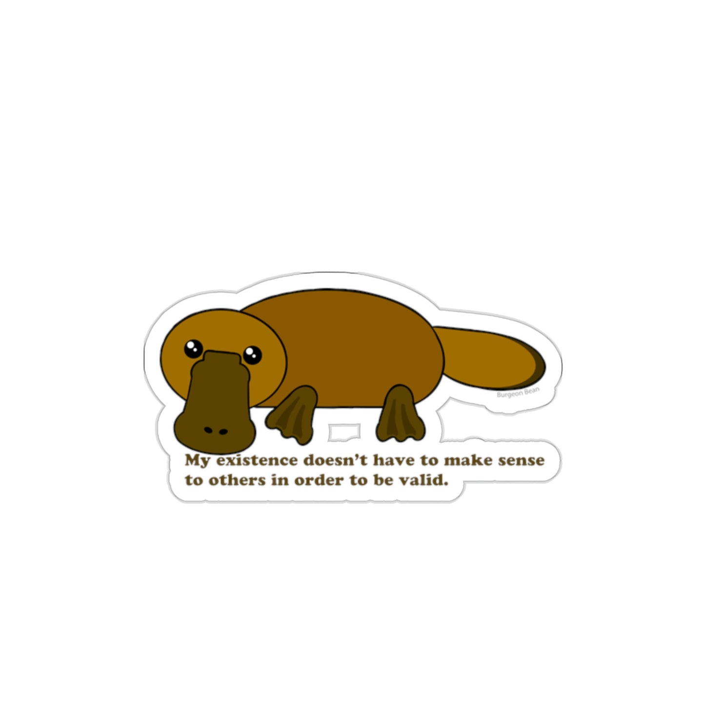 Proud Platypus Sticker - UV & Water Resistant