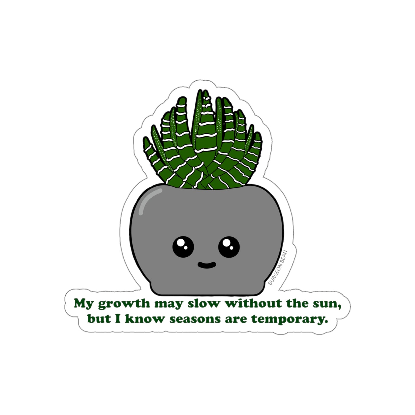 SAD Succulent Sticker - UV & Water Resistant