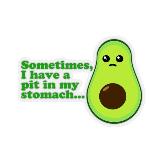 Anxious Avocado Sticker