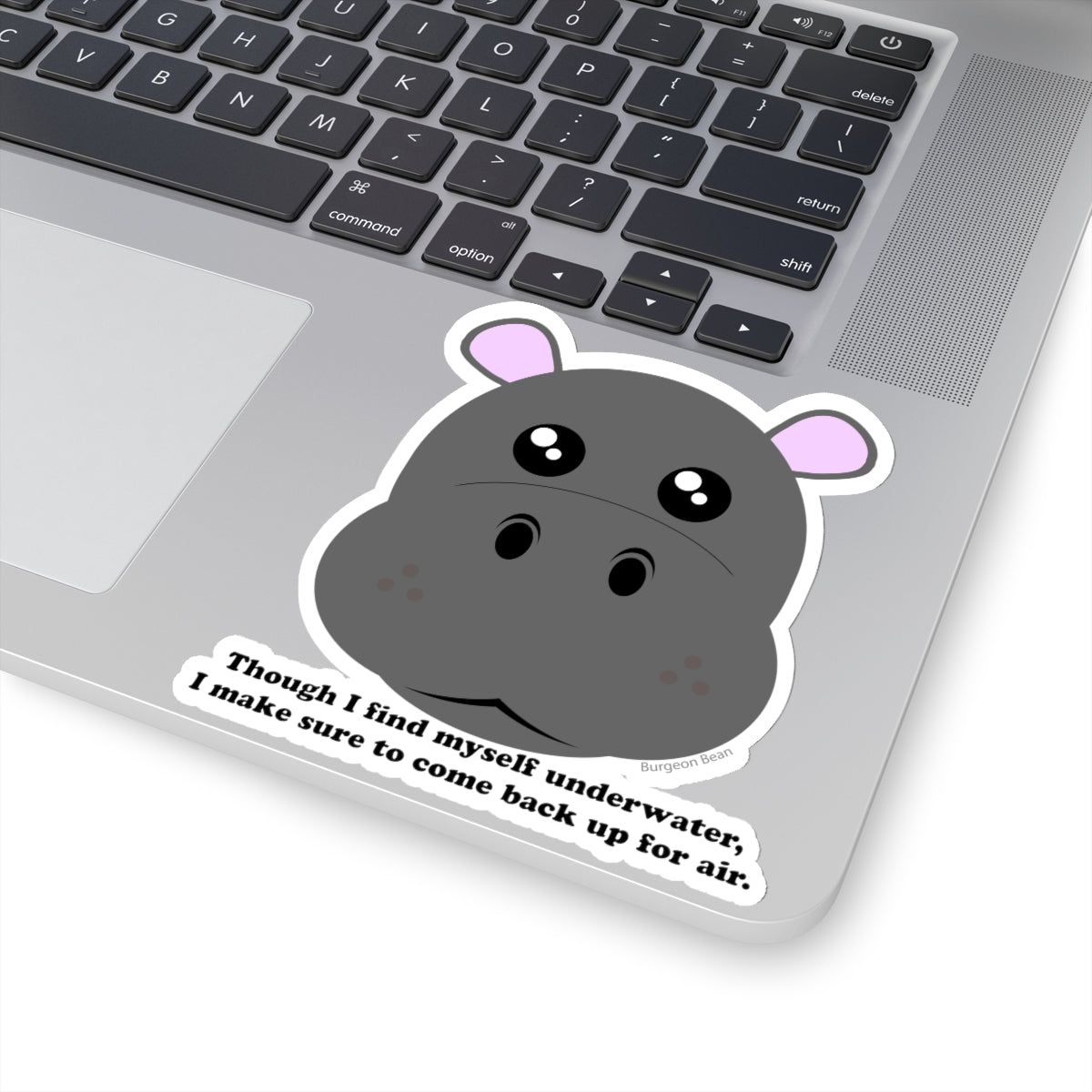 Humane Hippo Sticker