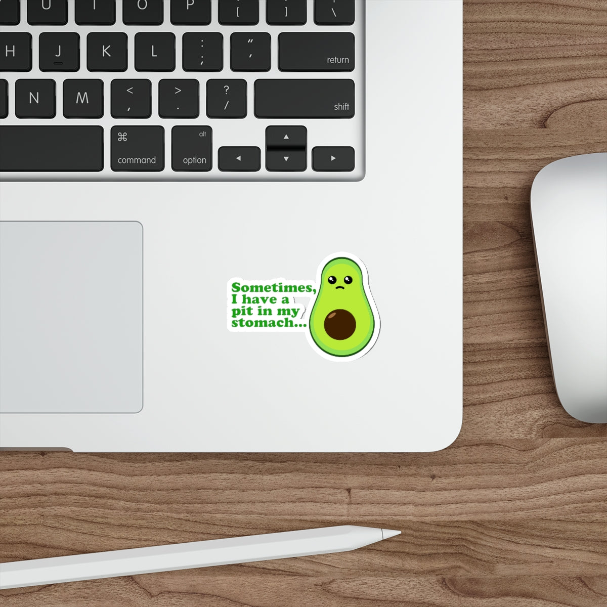 Anxious Avocado Sticker - UV & Water Resistant