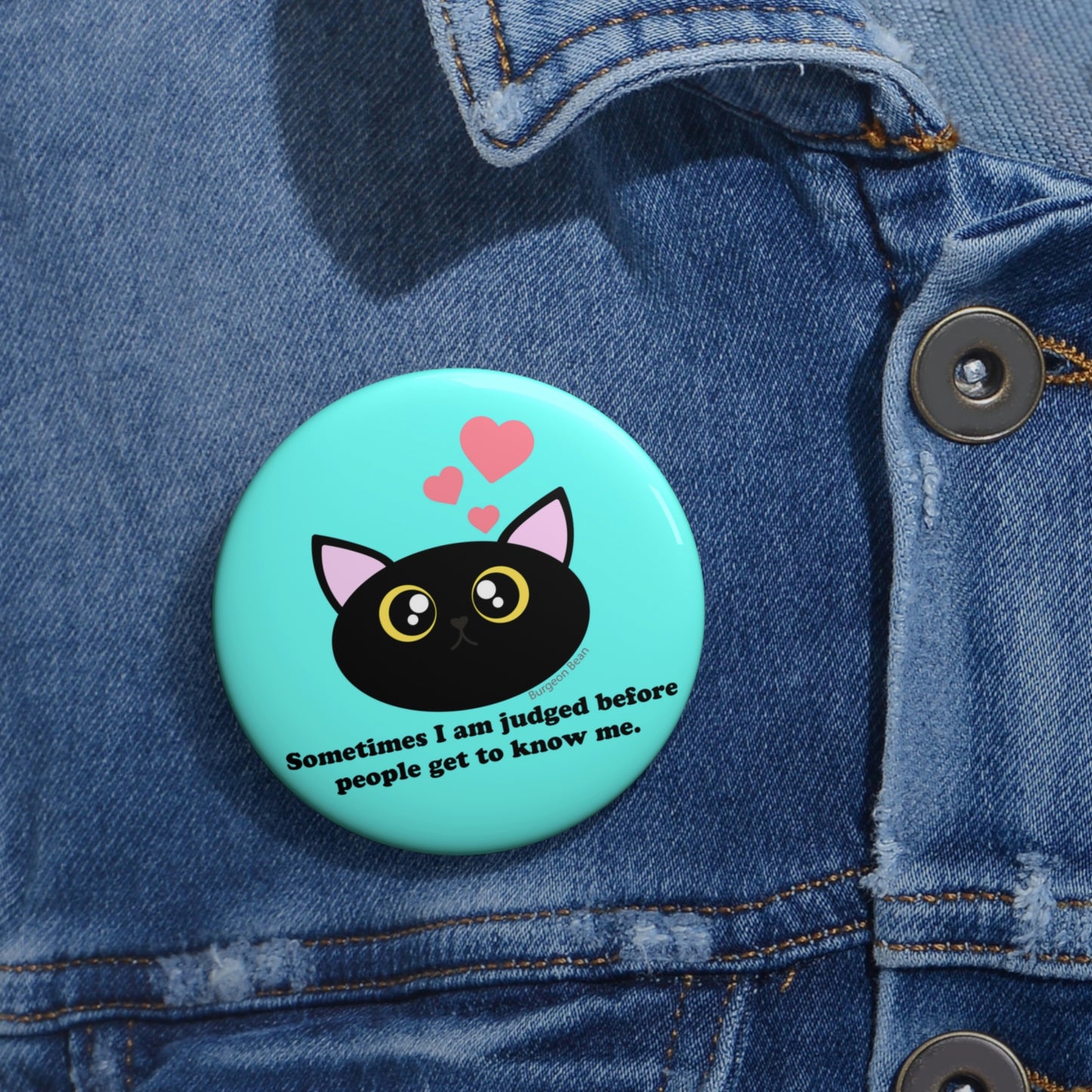 Kind Kitty Pin Button