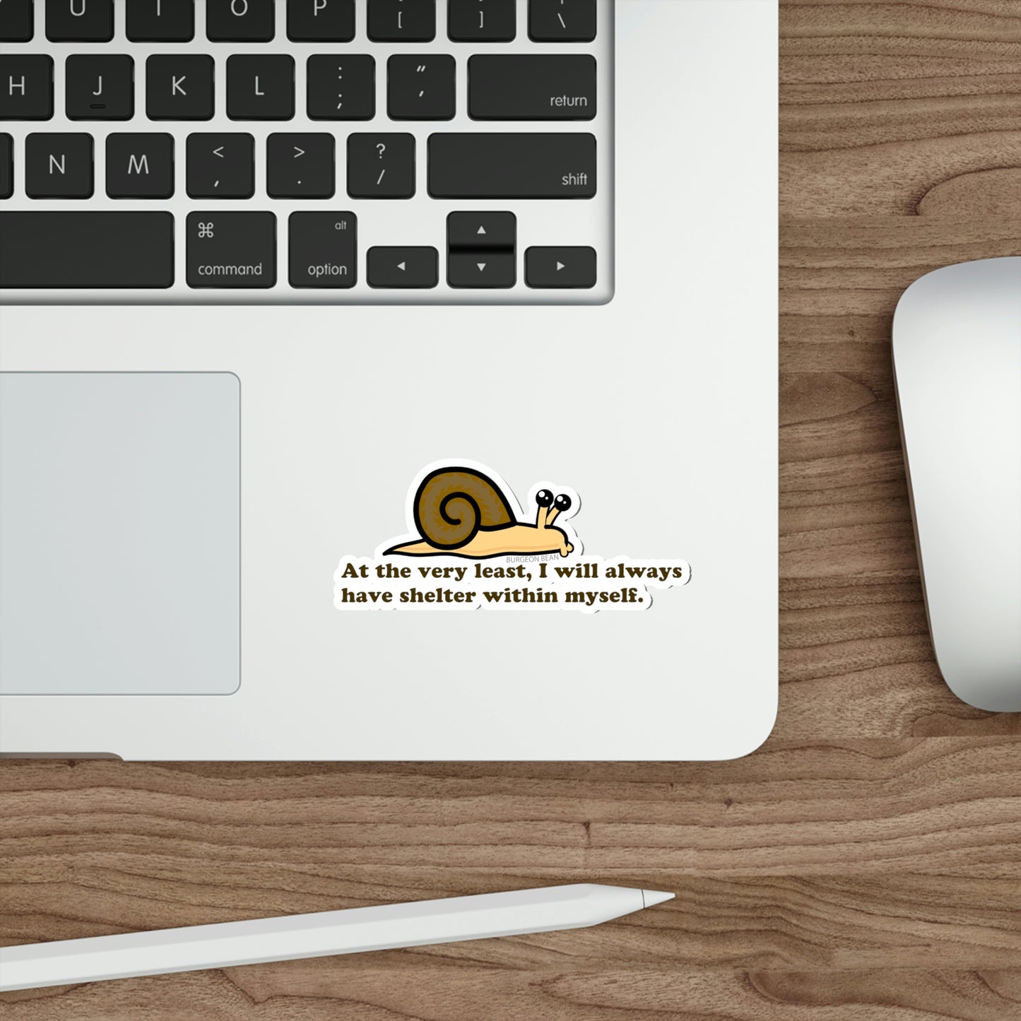 Self-reliant Snail Sticker - UV & Water Resistant