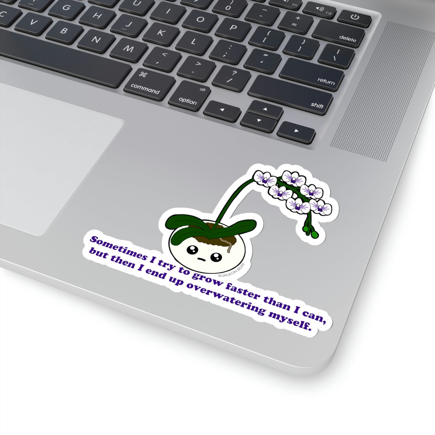 Overwhelmed Orchid Sticker