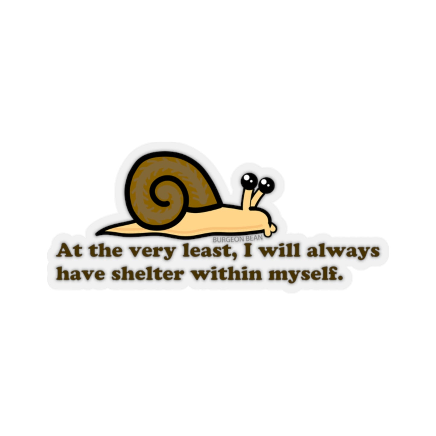 Self-reliant Snail Sticker