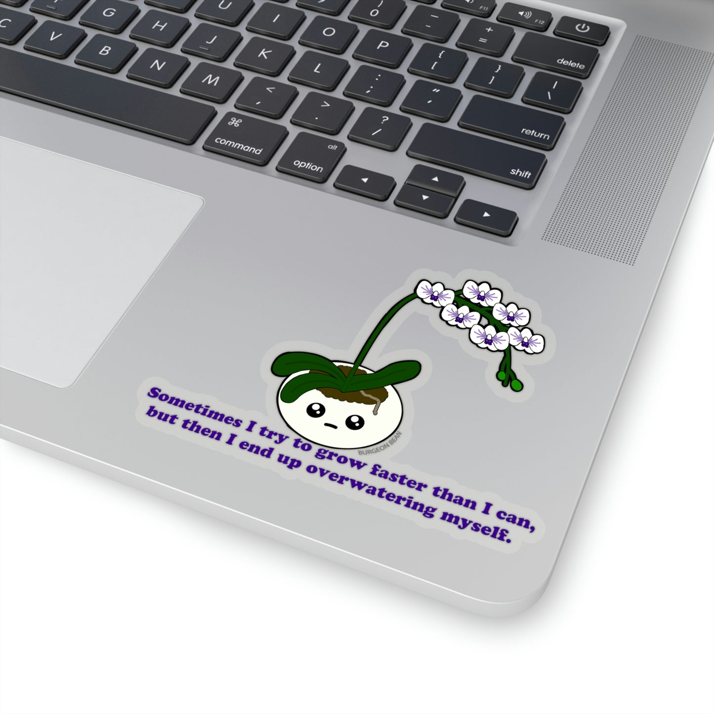 Overwhelmed Orchid Sticker