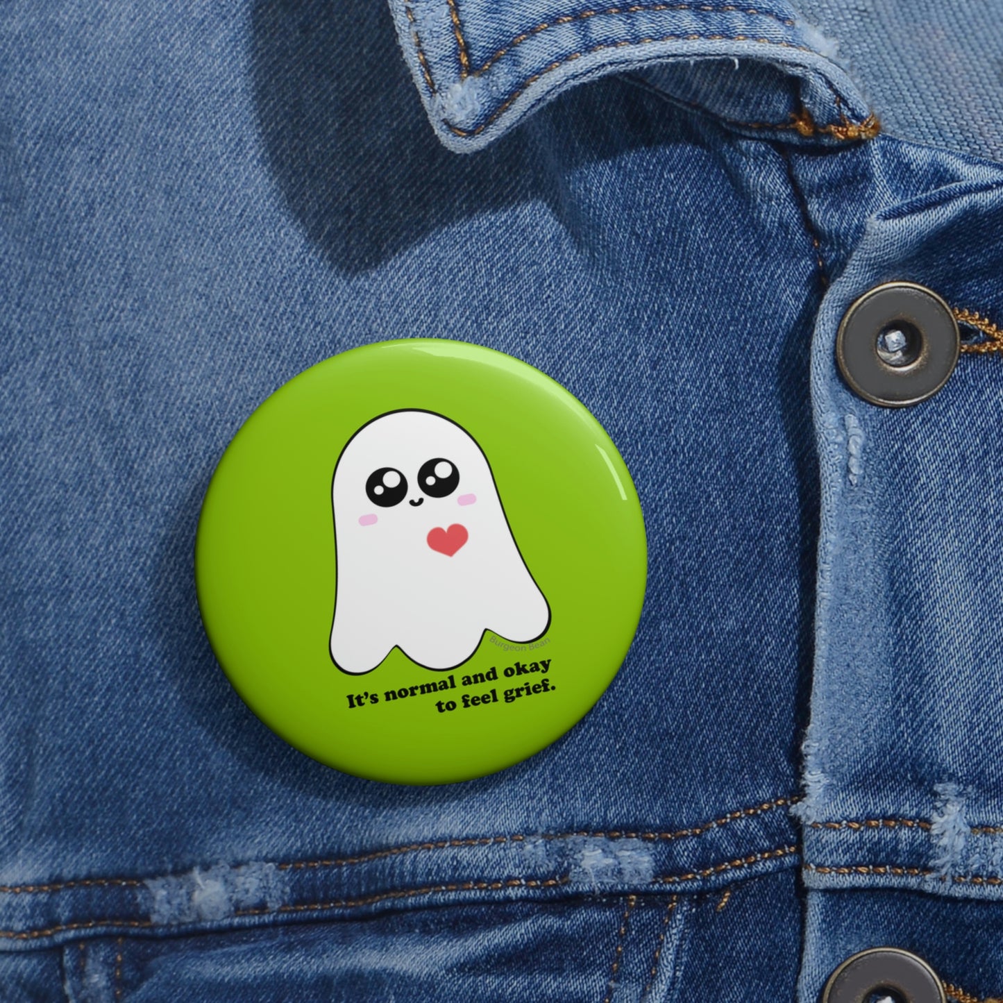 Gracious Ghost Pin Button