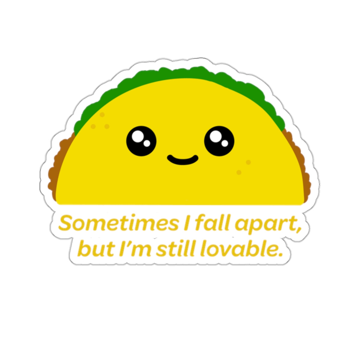 Tenacious Taco Sticker