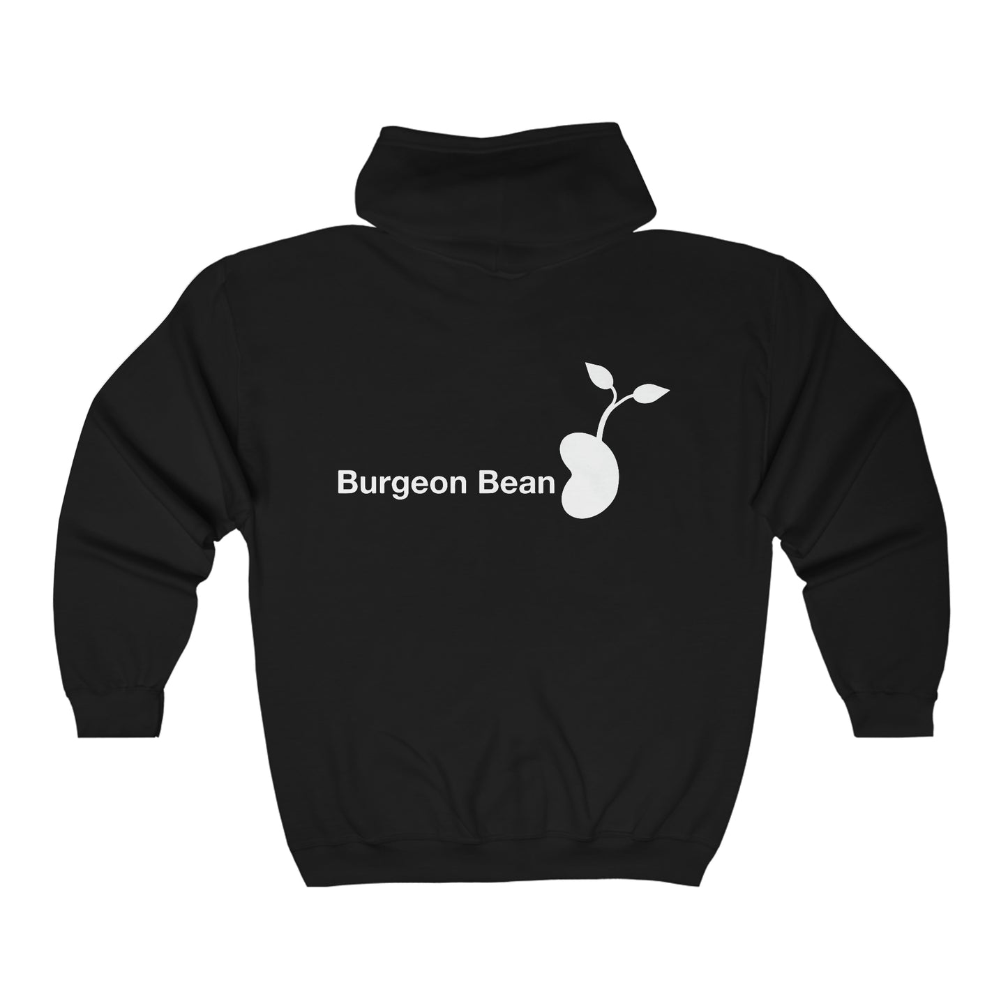 Bean Zip Hoodie - White