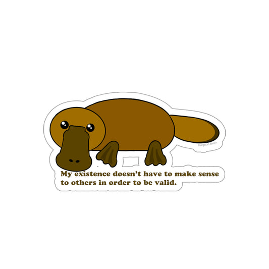 Proud Platypus Sticker - UV & Water Resistant