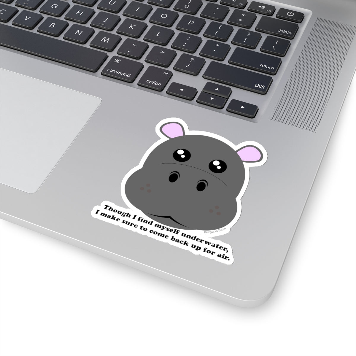 Humane Hippo Sticker