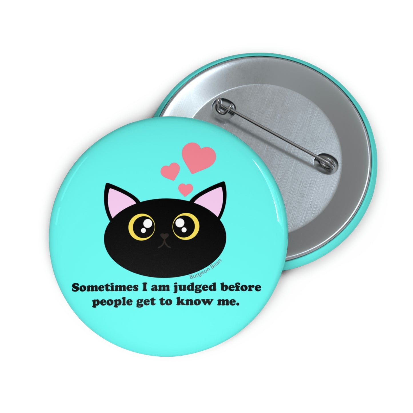 Kind Kitty Pin Button