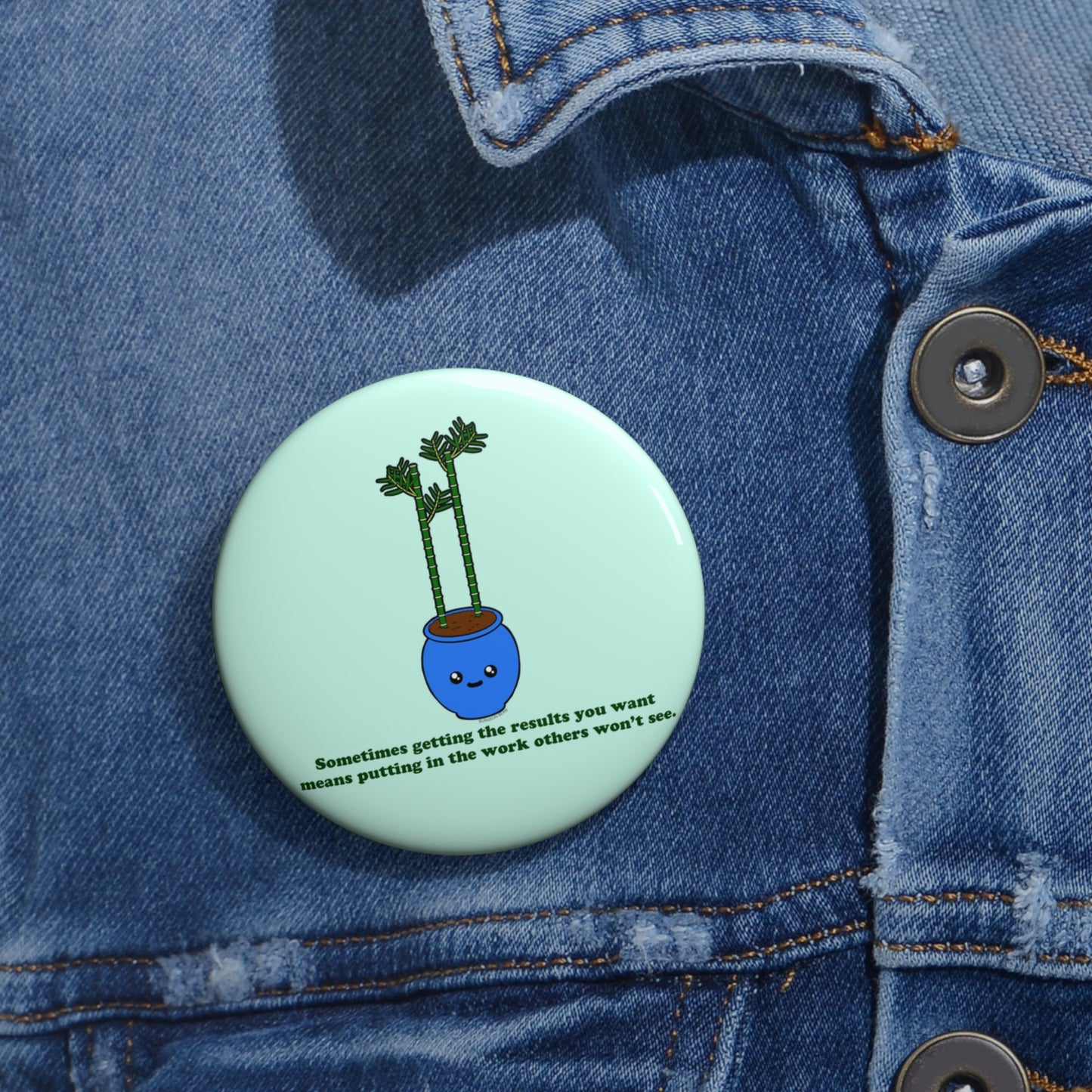 Bold Bamboo Pin Button