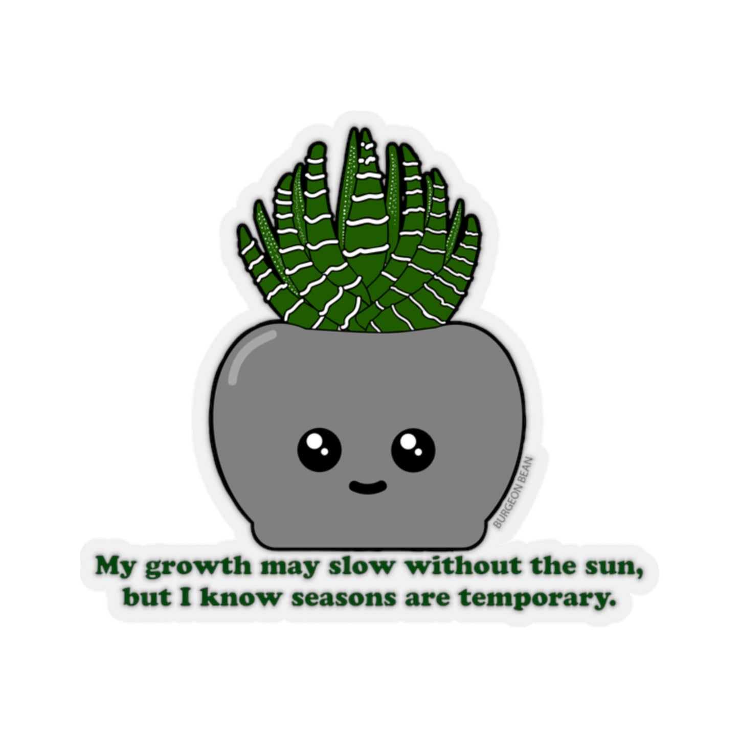 SAD Succulent Sticker