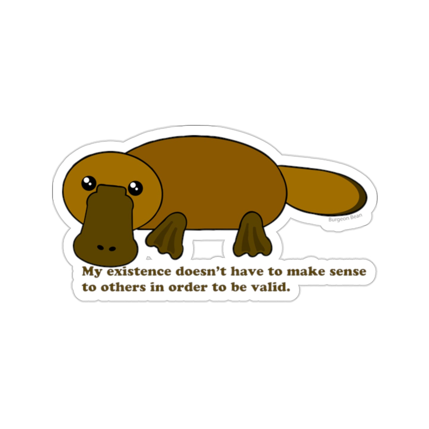 Proud Platypus Sticker