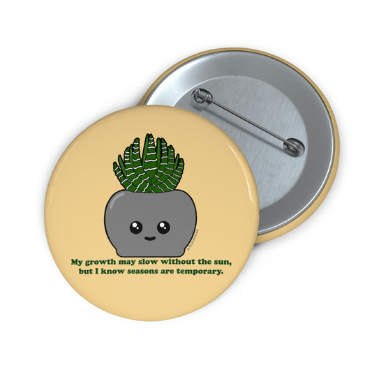 SAD Succulent Pin Button